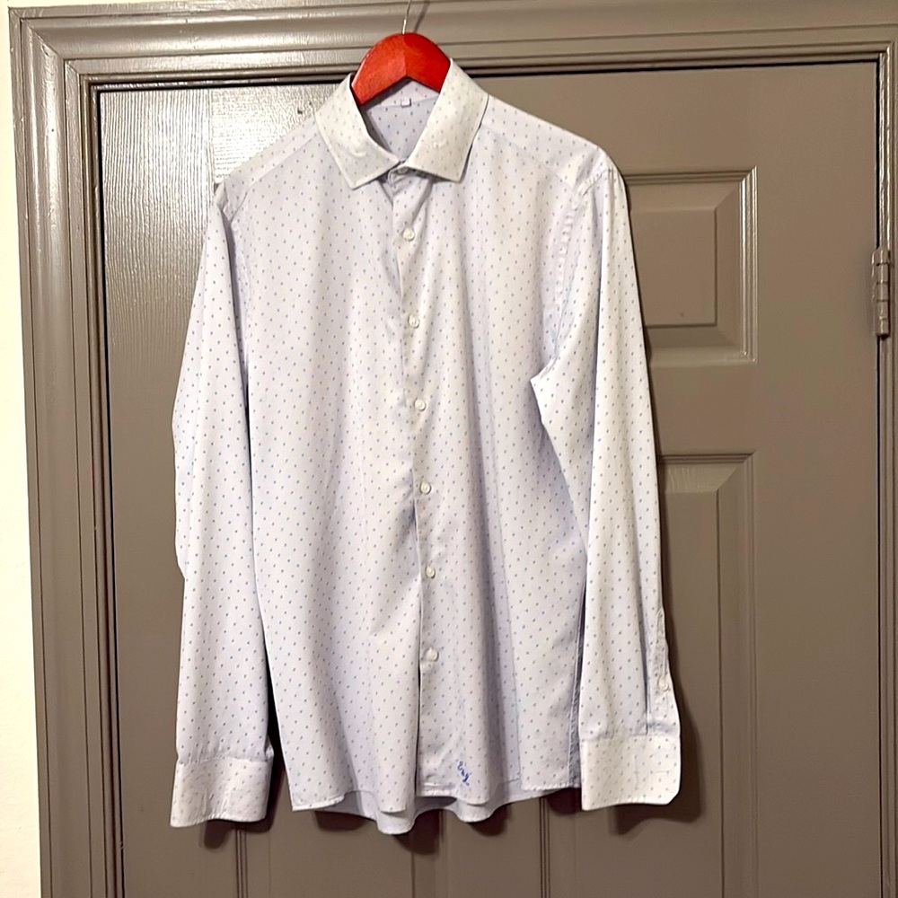 State and liberty white dress shirt
